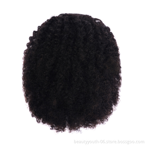 Beauty Youth Warp Around Ponytail Afro kinky Puffs Hair Drawstring Hair For Ponytail Human Hair Extensions Curly Ponytail